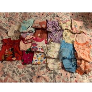 Lot of Toddler Pajamas